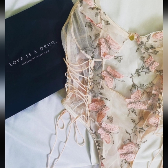 NWT Sold Out Aurelia Intimates Violentes Butterflies Coquette Girl Fairycore - Picture 6 of 11